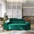 Masseno Solan Schlafsofa Velours-Stoff grün (800002130310)
