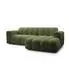 Masseno TISI Ecksofa L-Form, Strukturstoff olivgrün, 274x165cm (800002130476)