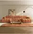 Masseno AENIS Ecksofa U-Form, Strukturstoff, orange (800002130520)