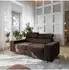 Masseno Solan Schlafsofa Velours-Stoff braun (800002130306)