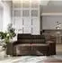 Masseno Solan Schlafsofa Velours-Stoff braun (800002130306)