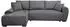 Beautysofa Dallas Eckschlafsofa L-Form mit Bettkasten, Velour, dunkelgrau, Ottomane links, 255x175cm (800001979192)