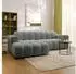 Masseno TISI Ecksofa L-Form, grau, Strukturstoff, 274x165cm (800002130715)