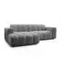 Masseno TISI Ecksofa L-Form, grau, Strukturstoff, 274x165cm (800002130715)