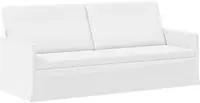 vidaXL 3-Sitzer Sofa Wei&szlig; 190 x 81 x 82 cm Stoff
