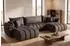 WFL GROUP Iris U Ecksofa mit Schlaffunktion & Bettkasten, Samt, braun, 382x184cm (800002100809)