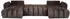 WFL GROUP Iris U Ecksofa mit Schlaffunktion & Bettkasten, Samt, braun, 382x184cm (800002100809)