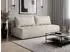 Beautysofa Doris Schlafsofa 2-Sitzer beige, Bettkasten, Bonellfederung (800001886259)