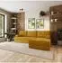 Masseno ANKO modulares Ecksofa mit Schlaffunktion, gelb, L-Form 270x160cm (800001993958)