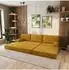 Masseno ANKO modulares Ecksofa mit Schlaffunktion, gelb, L-Form 270x160cm (800001993958)