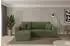 ALTDECOR SENO-L Ecksofa mit Schlaffunktion, Bouclé, olivgrün, 249x139cm (800002085884)