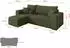 ALTDECOR SENO-L Ecksofa mit Schlaffunktion, Bouclé, olivgrün, 249x139cm (800002085884)