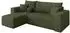 ALTDECOR SENO-L Ecksofa mit Schlaffunktion, Bouclé, olivgrün, 249x139cm (800002085884)