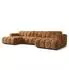 Masseno AENIS Ecksofa U-Form, Chenille, hellbraun (800002130559)
