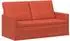 vidaXL 2-Sitzer Sofa rot-orange, Cordstoff, 150x81x82cm