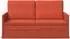 vidaXL 2-Sitzer Sofa rot-orange, Cordstoff, 150x81x82cm