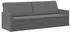 vidaXL 3-Sitzer Sofa dunkelgrau, Stoff, 220x81x82cm