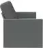 vidaXL 3-Sitzer Sofa dunkelgrau, Stoff, 220x81x82cm