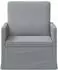 vidaXL Sessel hellgrau Stoff 70x81x82cm