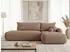 Sofnet NETO Ecksofa Bouclé-Stoff, rosa, Schlaffunktion, L-Form 300x187cm