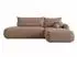 Sofnet NETO Ecksofa Bouclé-Stoff, rosa, Schlaffunktion, L-Form 300x187cm