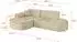 ALTDECOR Livo-L1 Ecksofa L-Form, Velours, beige, 252x173cm (800001704282)