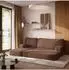 Masseno SABI Ecksofa, modular, Schlaffunktion, Bouclé-Stoff, braun (800001994091)