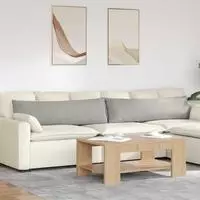vidaXL Sofakissen 2 stk. Mikrofaserstoff Hellgrau 145 x 40 cm