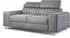 Masseno Solan Schlafsofa Velours-Stoff hellgrau (800002130309)