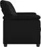 vidaXL Sofa schwarz 191x85x93cm Kunstleder