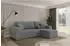 ALTDECOR SENO-L Ecksofa mit Schlaffunktion, Velours, grau, 249x139cm (800002085440)