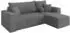 ALTDECOR SENO-L Ecksofa mit Schlaffunktion, Velours, grau, 249x139cm (800002085440)