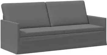vidaXL 3-Sitzer Sofa dunkelgrau, Stoff, 190x81x82cm