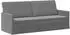 vidaXL 3-Sitzer Sofa dunkelgrau, Samt, 190x81x82cm