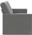 vidaXL 3-Sitzer Sofa dunkelgrau, Samt, 190x81x82cm