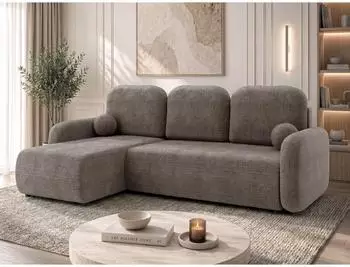 Mirjan24 Gizefa Ecksofa mit Schlaffunktion und Bettkasten, L-Form (800002110402)
