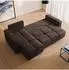 Masseno Ramil Ecksofa braun, Chenille, L-Form, Schlaffunktion (800002130659)