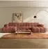 Masseno AENIS Ecksofa U-Form, Strukturstoff, orange (800002130536)