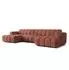 Masseno AENIS Ecksofa U-Form, Strukturstoff, orange (800002130536)