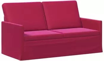 vidaXL 2-Sitzer Sofa weinrot, Samt, 150x81x82cm