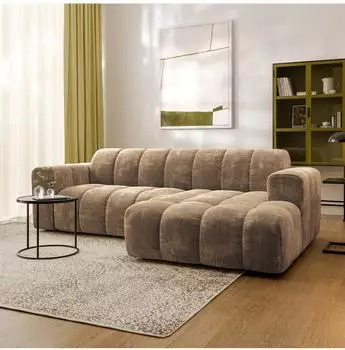 Masseno TISI Ecksofa L-Form, Chenille, beige (800002130530)