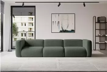 ALTDECOR MIRA-S2 modulares Sofa 3-Sitzer, gr&uuml;n, Velours (800002031033)