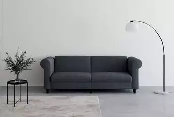 Dorel Home Felix II Schlafsofa 3-Sitzer Cord anthrazit (23520729-0)