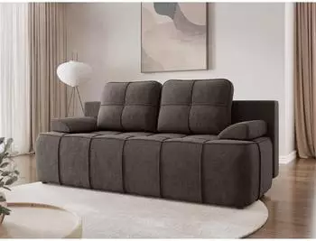 Mirjan24 Lover Schlafsofa mit Bettkasten, braun, 202x95x95cm (800002107746)