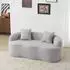 MODFU 2-Sitzer Loungesofa mit Wellendesign und 2 Kissen