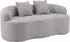 MODFU 2-Sitzer Loungesofa mit Wellendesign und 2 Kissen