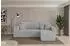 ALTDECOR SENO-L Ecksofa mit Schlaffunktion L-Form 249x139x85cm grau (800002085429)