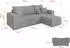 ALTDECOR SENO-L Ecksofa mit Schlaffunktion L-Form 249x139x85cm grau (800002085429)