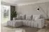 ALTDECOR MILA-L-v1 Ecksofa mit Schlaffunktion, L-Form, hellgrau, Bouclé, 277x195x86cm (800002085765)