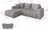 ALTDECOR MILA-L-v1 Ecksofa mit Schlaffunktion, L-Form, hellgrau, Bouclé, 277x195x86cm (800002085765)